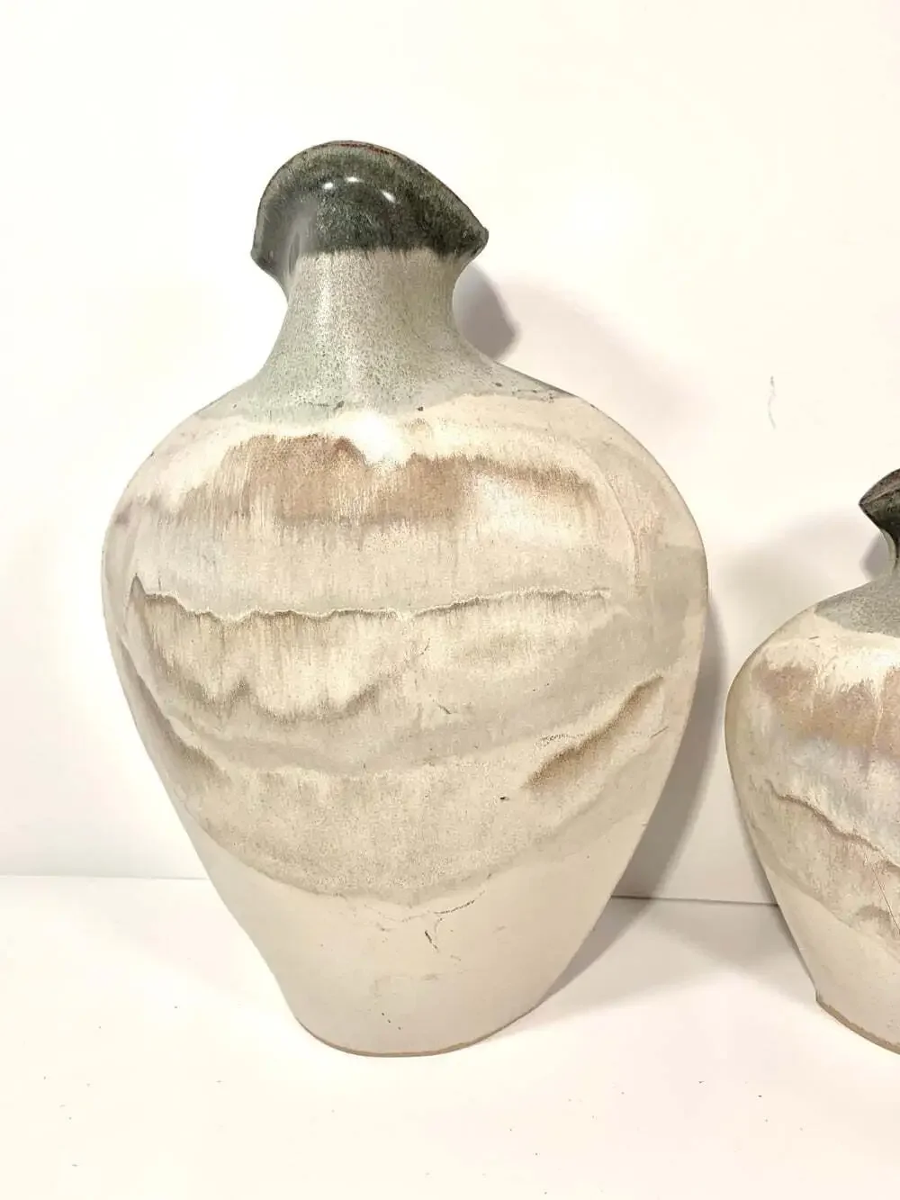 William Hoffman Studio Art Drip Glaze Pottery Vase